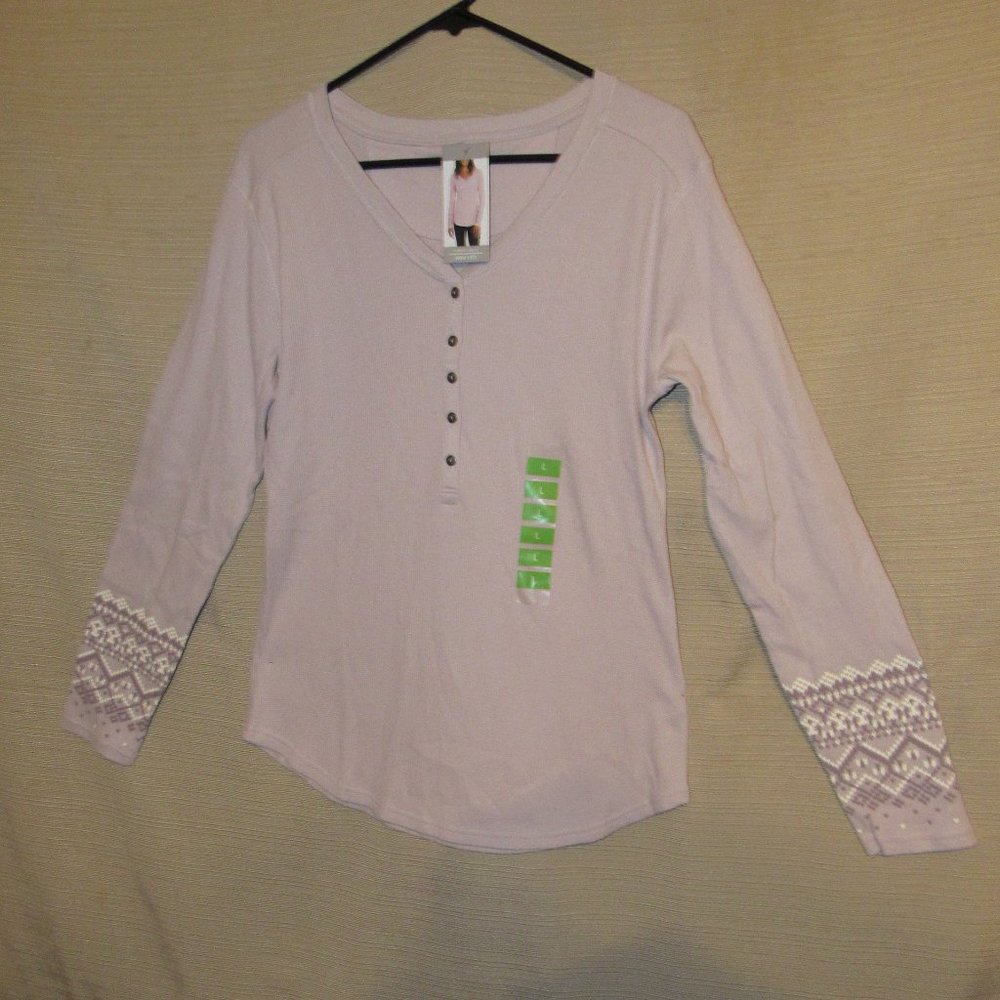 Eddie Bauer Womens Long Sleeve Top  NWT Size Large